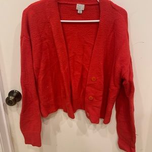 red sweater , great for fall